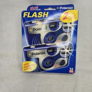 Polaroid Fun Shooter 2 Pack One Time Use Flash Cameras NEW Sealed NOS Exp. 2009